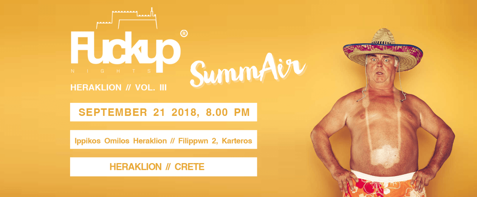 Fuckup Nights Vol. 2 | Heraklion 2018